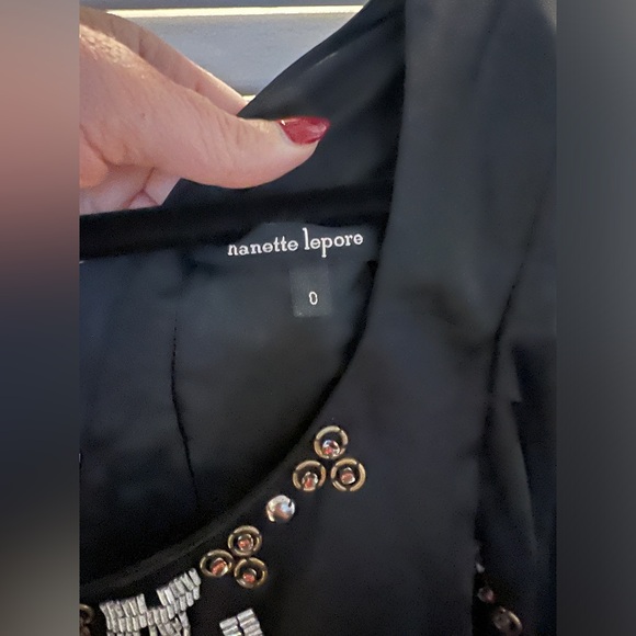 Nanette Lepor Silk Beaded Sleeved Mini Dress - Picture 13 of 13